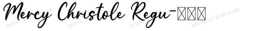 Mercy Christole Regu字体转换